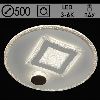 Светильник MX4023-500 WT+CF LED 114W 3000-6000K d500 ПДУ диммер, OLY21